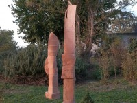 Stele ricordo,2020 terracottacm.218x26x32